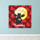 Taurus April 21 to May 20 Canvas キャンバスプリント (インサイチュ (ウッドフロア))
