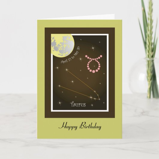 Taurus April 21 to May 20 Karte カード (正面)