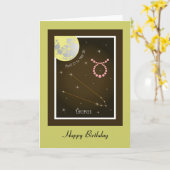 Taurus April 21 to May 20 Karte カード (黄色い花)