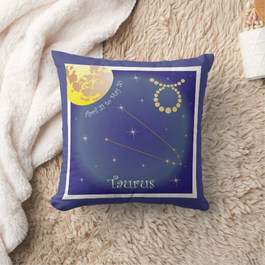 Taurus April 21 to May 20 Kissen クッション (ブランケット)