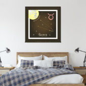 Taurus April 21 to May 20 Leinwand キャンバスプリント (インサイチュ (寝室))