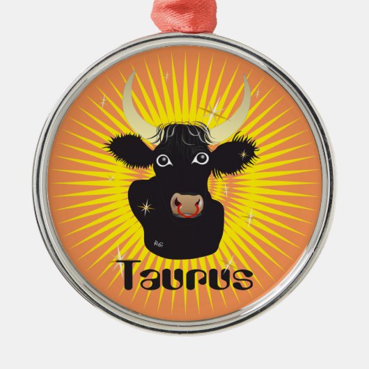 Taurus April 21 to May 20 Ornament メタルオーナメント (正面)