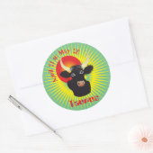 Taurus April 21 to May 20 Sticker ラウンドシール (封筒)