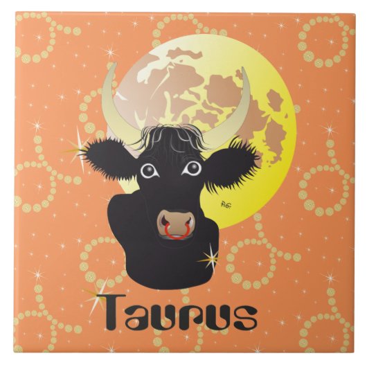 Taurus April 21 to May 20 Tile タイル (正面)