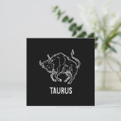 Taurus Astrology Birthday Gift Zodiac Signs 招待状 (スタンド正面)