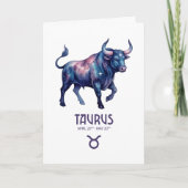 Taurus Birthday Card シーズンカード (正面)