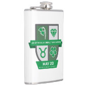 Taurus Birthday Crest™ for May 1-20 フラスク (右)