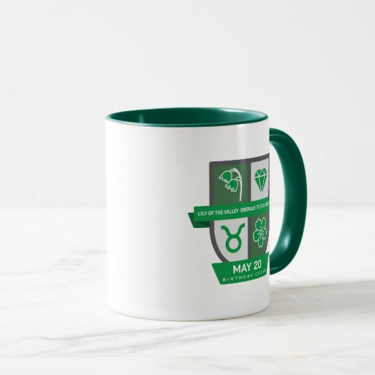 Taurus Birthday Crest™ for May 1-20 Mug マグカップ (正面右)