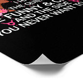 Taurus Black Queen I have 3サイドApril Girl Women ポスター (角)