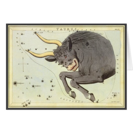 Taurus Bull、ヴィンテージコンステレーションウラニア鏡 (正面横)