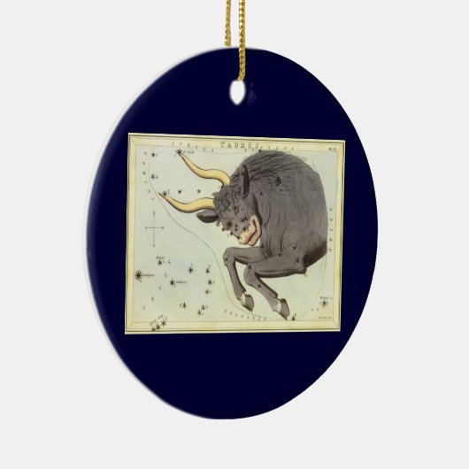 Taurus Bull、ヴィンテージコンステレーションウラニア鏡 セラミックオーナメント (右)