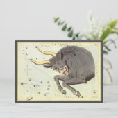 Taurus Bull、ヴィンテージコンステレーションウラニア鏡 招待状 (スタンド正面)