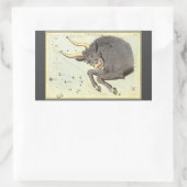 Taurus Bull、ヴィンテージコンステレーションウラニア鏡 長方形シール (バッグ)