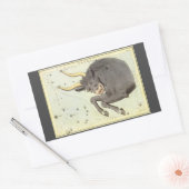 Taurus Bull、ヴィンテージコンステレーションウラニア鏡 長方形シール (封筒)