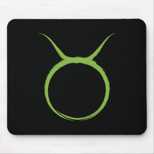 TAURUS Bull Green Astrology〔占星術の〕十二宮図4月5月サイン マウスパッド
