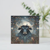 Taurus Bull Zodiac Astrology Mystical Birthday カード (スタンド正面)