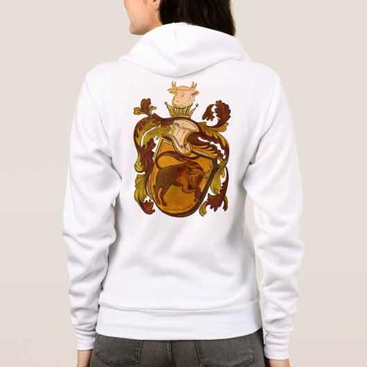 Taurus Coat of Arms Hoodie Jacket パーカ (裏面)