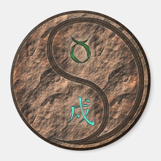 Taurus & Earth Dog マグネット (正面)