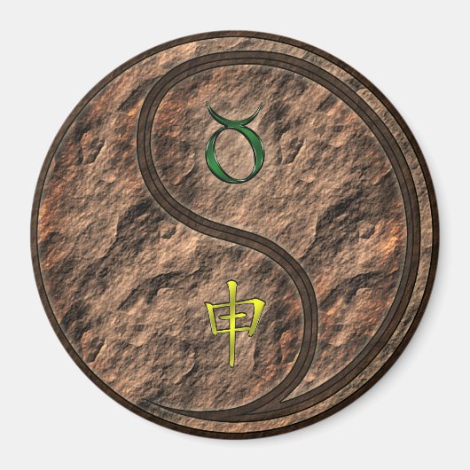 Taurus & Earth Monkey マグネット (正面)