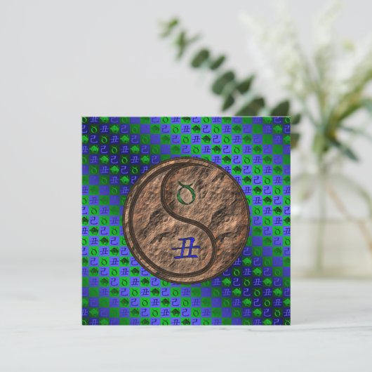 Taurus & Earth Ox カード (スタンド正面)