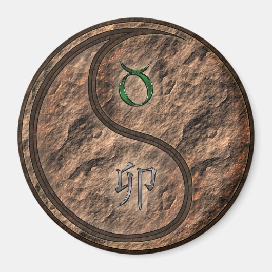 Taurus & Earth Rabbit マグネット (正面)