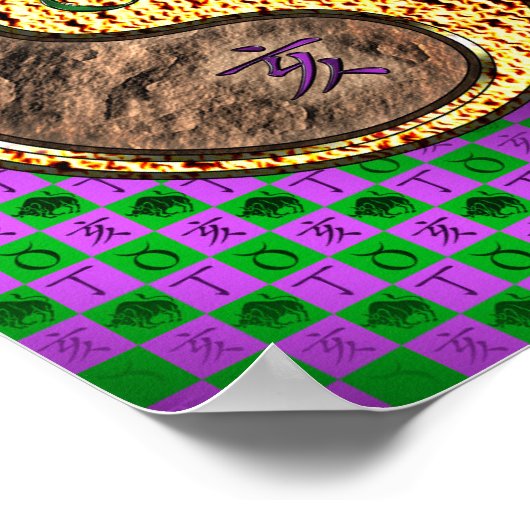 Taurus & Fire Boar ポスター (角)