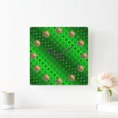 Taurus & Fire Goat スクエア壁時計 (ホーム)