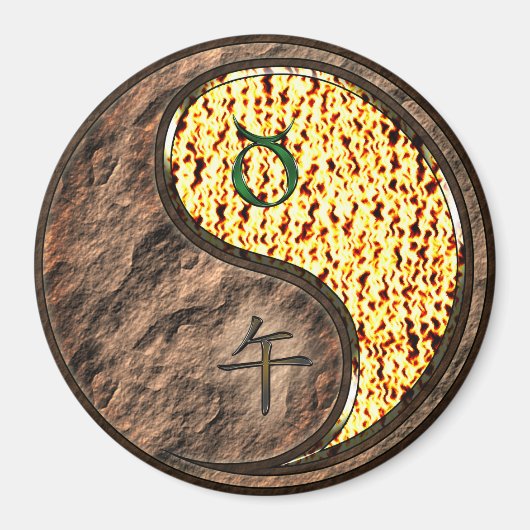 Taurus & Fire Horse マグネット (正面)