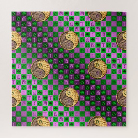 Taurus & Fire Rooster ジグソーパズル (縦)