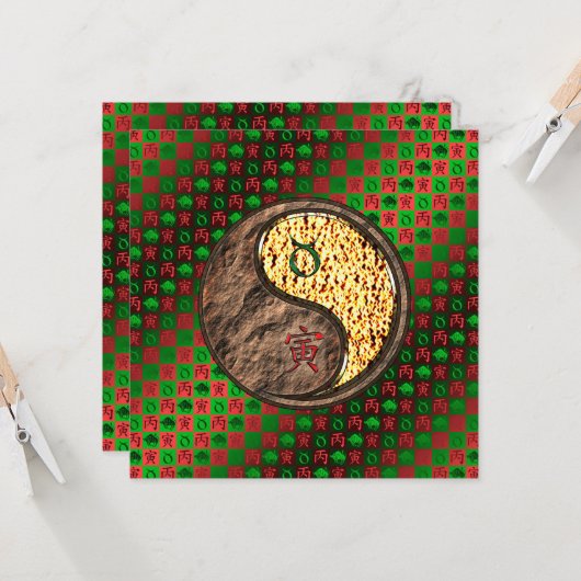 Taurus & Fire Tiger カード (正面/裏面インサイチュ)