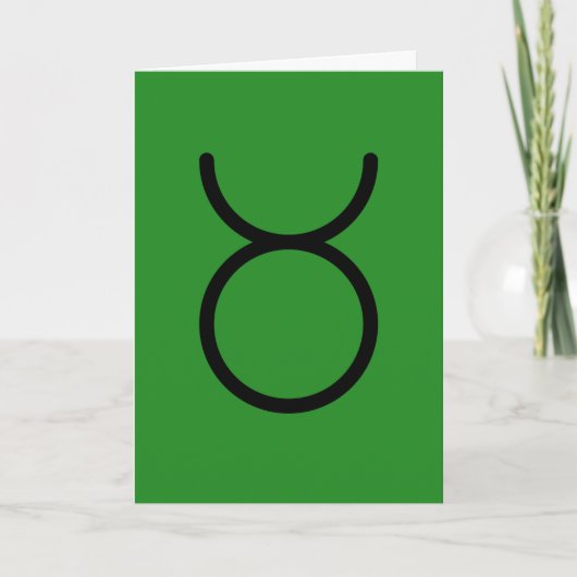 Taurus Greeting Card カード (正面)