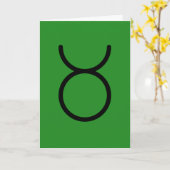 Taurus Greeting Card カード (黄色い花)