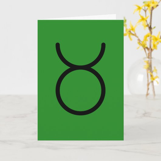 Taurus Greeting Card カード (黄色い花)