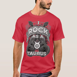 Taurus Guitar I Rock As A Taurus〔占星術の〕十二宮図Sign Mus Tシャツ