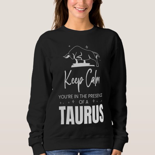 Taurus Merchandise Season〔占星術の〕十二宮図Sign Astrograph スウェットシャツ (正面)