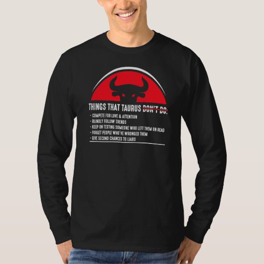 Taurus Merchandise Season〔占星術の〕十二宮図Sign Astrograph Tシャツ (正面)