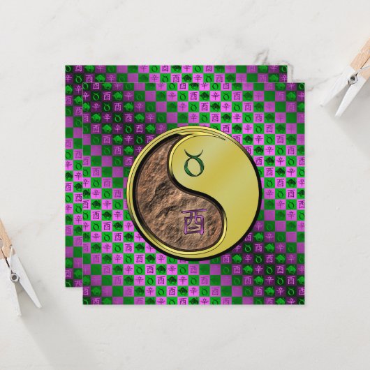 Taurus & Metal Rooster カード (正面/裏面インサイチュ)