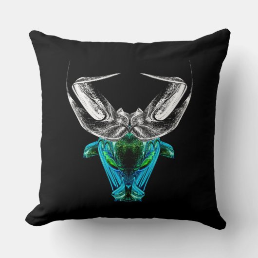 Taurus – Minimalist Zodiac Decorative Pillow クッション (正面)