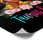 Taurus Queen Black Women Persistent Beautiful ポスター (角)