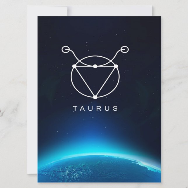 Taurus Sign Gold Canvas Wall Art Design | Art Gift (正面)