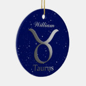Taurus Sun記号(名前あり) セラミックオーナメント (右)