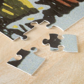 Taurus the Bull、ヴィンテージシンボルや象徴の〔占星術の〕十二宮図 ジグソーパズル (側面)