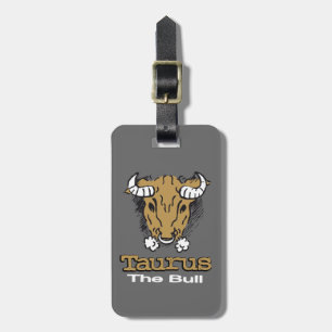 Taurus the Bull gray占星術idラゲッジタグ ラゲッジタグ