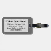 Taurus the Bull gray占星術idラゲッジタグ ラゲッジタグ (裏面横)