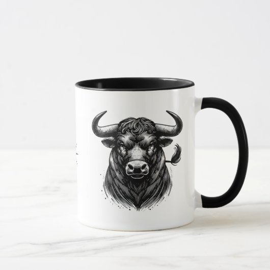 Taurus The Bull Zodiac Astrology Gift マグカップ (右)