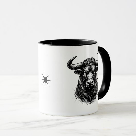 Taurus The Bull Zodiac Astrology Gift マグカップ (正面右)