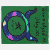 Taurus Throw Blanket フリースブランケット (正面(横))