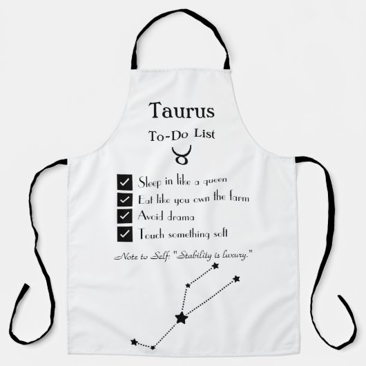 Taurus-To-Doリスト エプロン (正面)