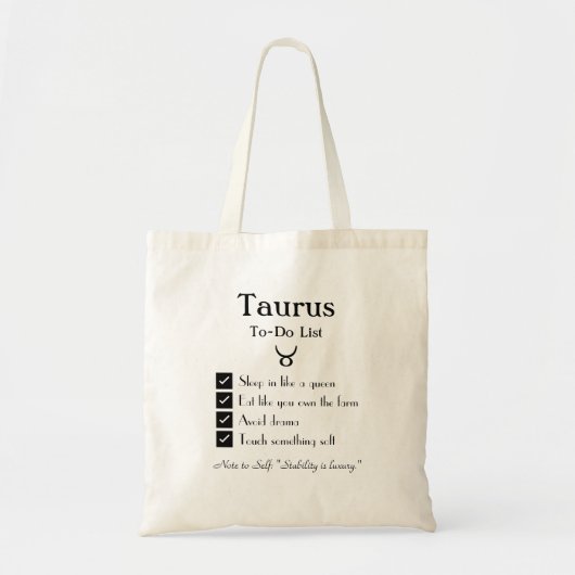 Taurus-To-Doリスト トートバッグ (正面)