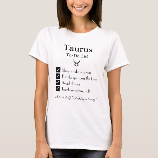 Taurus-To-Doリスト Tシャツ (正面)